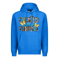 True Royal Created With A Purpose Premium Hoodie - LillyAllenDesigns