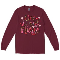 Burgundy one loved nurse Long Sleeve Tee - JahusDesignShop