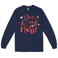 Navy one loved nurse Long Sleeve Tee - JahusDesignShop