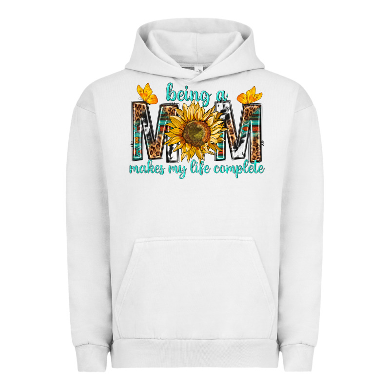 Being A Mom Makes My Life Complete Urban Hoodie by texasbilliewilder | Teevron