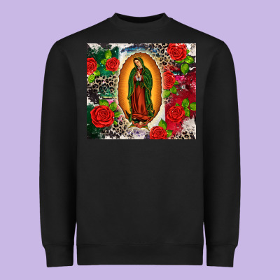 Lady Of Guadalupe Heavyweight Sweatshirt Designed By Cts Tumbler Store