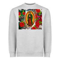 Heather Grey Lady of Guadalupe Heavyweight Sweatshirt - CTS Tumbler Store