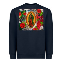 Navy Lady of Guadalupe Heavyweight Sweatshirt - CTS Tumbler Store