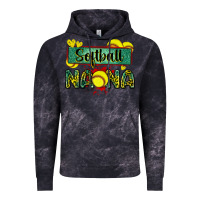 Cloud Black softball nana with leopard Vintage Hoodie - Zillion Design Studio
