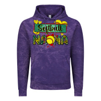 Cloud Purple softball nana with leopard Vintage Hoodie - Zillion Design Studio