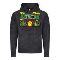 Vintage Black softball nana with leopard Vintage Hoodie - Zillion Design Studio