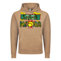 Vintage Coffee softball nana with leopard Vintage Hoodie - Zillion Design Studio