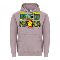 Vintage Zinc softball nana with leopard Vintage Hoodie - Zillion Design Studio