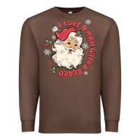 Chestnut i love a man with a beard Premium Sweatshirt - MaliasSmallBusiness