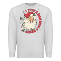 Dove Grey i love a man with a beard Premium Sweatshirt - MaliasSmallBusiness