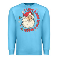 Ocean Blue i love a man with a beard Premium Sweatshirt - MaliasSmallBusiness