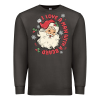 Smoke i love a man with a beard Premium Sweatshirt - MaliasSmallBusiness