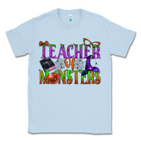 Dusty Blue teacher of monsters Classic Tee - BundleAndBundleShop