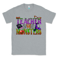 Heather Grey teacher of monsters Classic Tee - BundleAndBundleShop