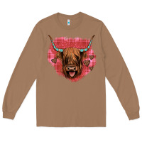 Toasted Coconut highland cow valentines Long Sleeve Tee - JahusDesignShop
