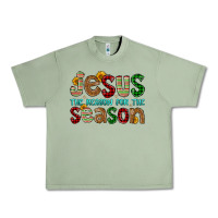 Oil Green jesus the reason for the season Urban Heavy Tee - FaDigitalArtStudio