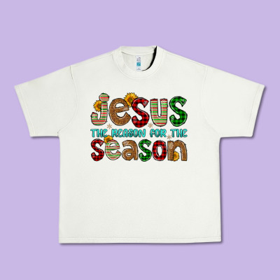 Jesus The Reason For The Season Urban Heavy Tee Designed By Fadigitalartstudio