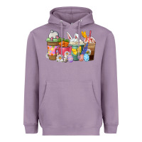 Lavender Easter coffee cups Heavyweight Hoodie - NancyCooperArtShop