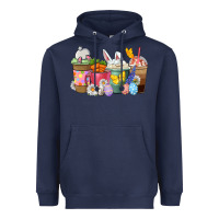 Navy Easter coffee cups Heavyweight Hoodie - NancyCooperArtShop