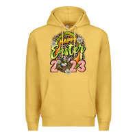 Antique Gold Happy Easter 2023 Premium Hoodie - LillyAllenDesigns
