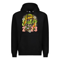 Black Happy Easter 2023 Premium Hoodie - LillyAllenDesigns