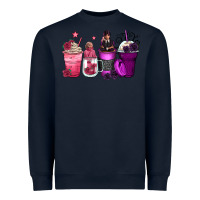 Navy wednesday and enid coffee cups Heavyweight Sweatshirt - Zillion Design Studio