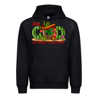 Black With God All Things Are Possible Mexico Urban Hoodie - texasbilliewilder