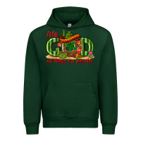 Forest Green With God All Things Are Possible Mexico Urban Hoodie - texasbilliewilder