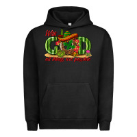 Pigment Black With God All Things Are Possible Mexico Urban Hoodie - texasbilliewilder