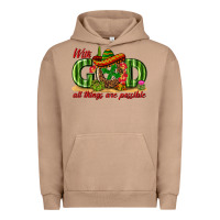 Pigment Burro With God All Things Are Possible Mexico Urban Hoodie - texasbilliewilder