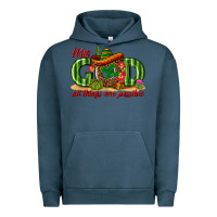 Pigment Midnight Navy With God All Things Are Possible Mexico Urban Hoodie - texasbilliewilder