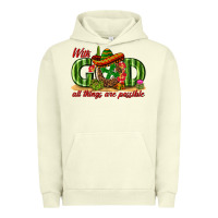 Pigment Pistachio With God All Things Are Possible Mexico Urban Hoodie - texasbilliewilder