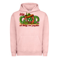 Pigment Salmon With God All Things Are Possible Mexico Urban Hoodie - texasbilliewilder