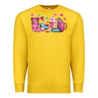 Lemon lash hustler with eyelashes coffee cups Premium Sweatshirt - NancyCooperArtShop