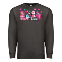 Smoke lash hustler with eyelashes coffee cups Premium Sweatshirt - NancyCooperArtShop