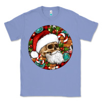 Colony Blue Christmas hippie skeleton santa ornament Classic Tee - Artiststas