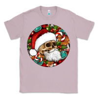 Lilac Christmas hippie skeleton santa ornament Classic Tee - Artiststas
