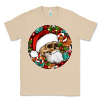 Mushroom Christmas hippie skeleton santa ornament Classic Tee - Artiststas