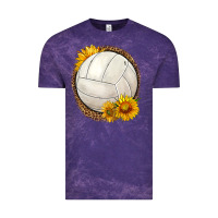 Cloud Purple western volleyball with sunflower Vintage Tee - HRA Design Shop
