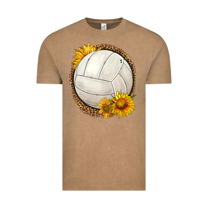 Western Volleyball With Sunflower Vintage Tee by HRA Design Shop | Teevron
