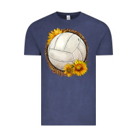 Vintage Denim western volleyball with sunflower Vintage Tee - HRA Design Shop