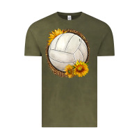 Vintage Olive western volleyball with sunflower Vintage Tee - HRA Design Shop