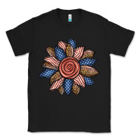 Black american sunflower Classic Tee - BundleAndBundleShop