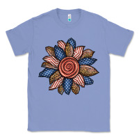 Colony Blue american sunflower Classic Tee - BundleAndBundleShop