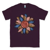 Plum american sunflower Classic Tee - BundleAndBundleShop