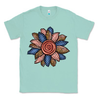 Seafoam american sunflower Classic Tee - BundleAndBundleShop