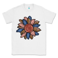 White american sunflower Classic Tee - BundleAndBundleShop