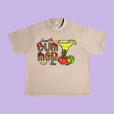 Sweet Summer Time Urban Heavy Tee Designed By Cowhidedigitalart