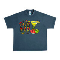 Midnight Navy sweet summer time Urban Heavy Tee - CowhideDigitalArt