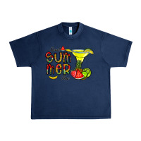 Navy sweet summer time Urban Heavy Tee - CowhideDigitalArt